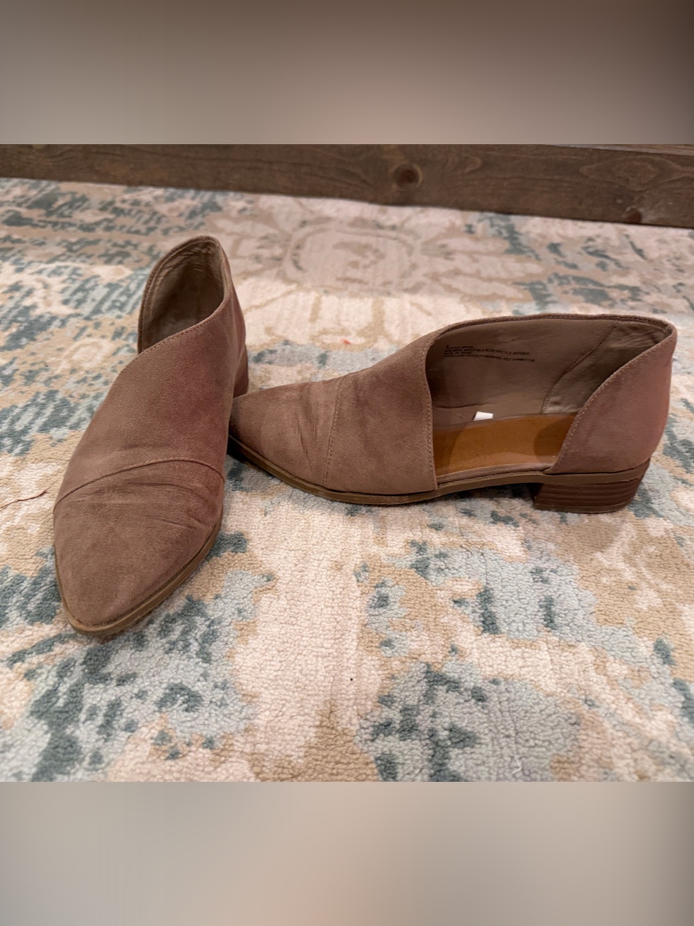 Universal Thread Women's Taupe Suede D'Orsay Flats